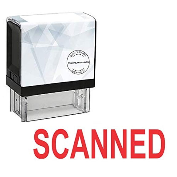 StampExpression - Scanned Office Self Inking Rubber Stamp - Red Ink (A-5622)