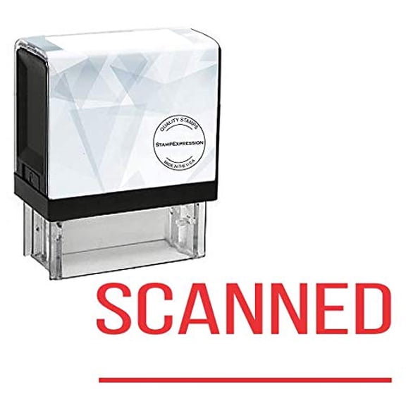 StampExpression - Scanned with line Office Self Inking Rubber Stamp - Red Ink (A-5623)