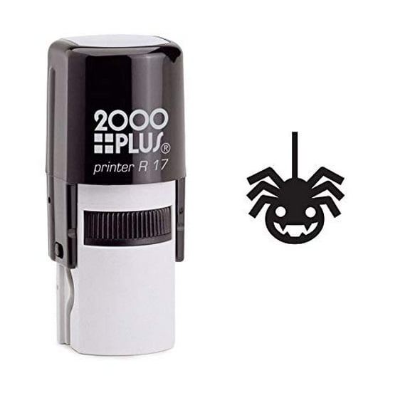 StampExpression - Scary Spider Self Inking Rubber Stamp - Black Ink (W-6624)