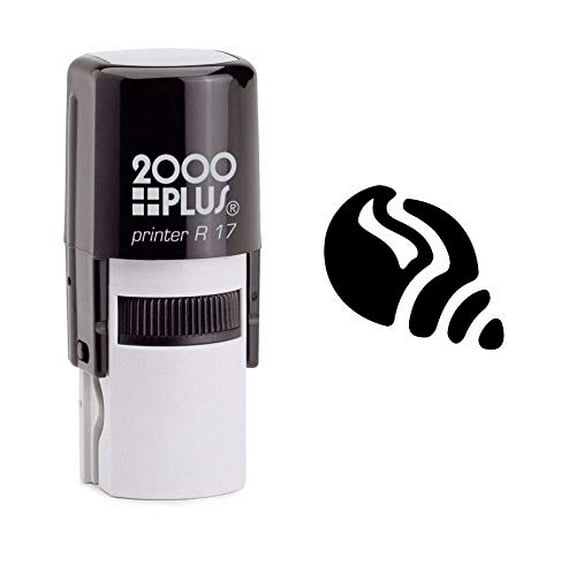 StampExpression - Sea Shell Self Inking Rubber Stamp - Black Ink (W-6819)
