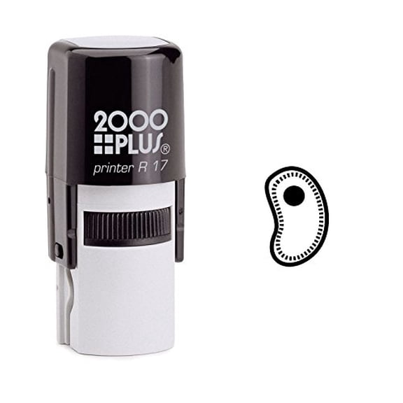 StampExpression - Single Celled Microbe Self Inking Rubber Stamp - Black Ink (W-6217)