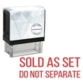 thumbnail image 1 of StampExpression - Sold AS Set DO NOT Separate Office Self Inking Rubber Stamp - Red Ink (A-5957), 1 of 4