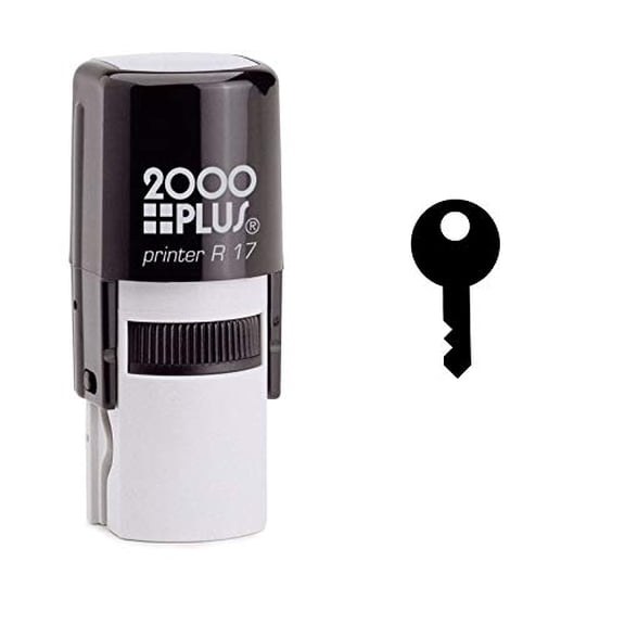 StampExpression - Standard Lock Key Self Inking Rubber Stamp - Black Ink (W-6635)