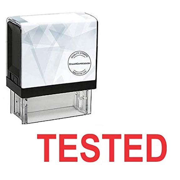 StampExpression - Tested Office Self Inking Rubber Stamp - Red Ink (A-5404)