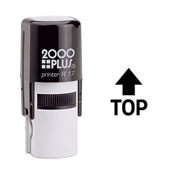 StampExpression - Top Arrow Self Inking Rubber Stamp - Black Ink (W-6422)