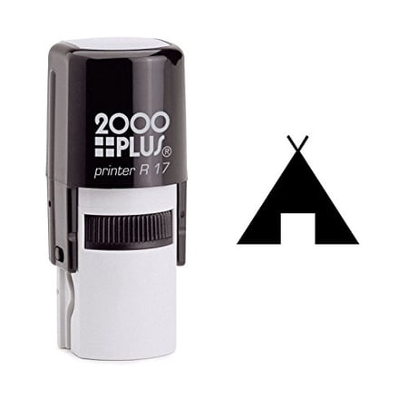 StampExpression - Tribal Tepee Self Inking Rubber Stamp - Black Ink (W-6455)