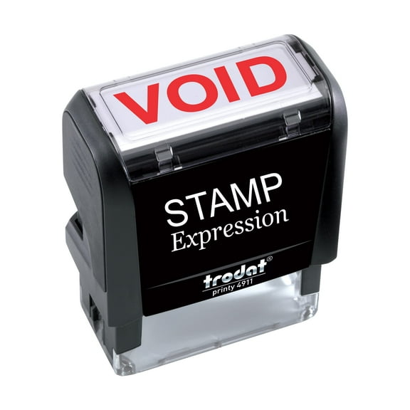 StampExpression - Void Office Self Inking Rubber Stamp - Red Ink (A-5119)