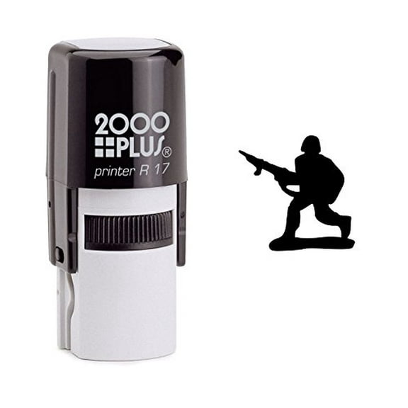 StampExpression - War Soldier Self Inking Rubber Stamp - Black Ink (W-6475)
