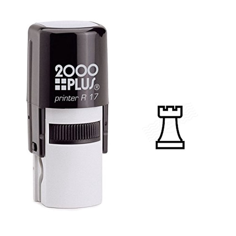 StampExpression - White Rook Chess Piece Self Inking Rubber Stamp ...