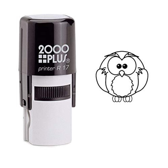 StampExpression - Wise Owl Self Inking Rubber Stamp - Black Ink (W-6887)