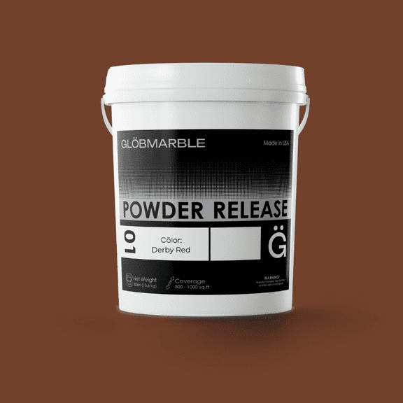 Stamped Concrete Powder Release Agent - Derby Red Color Additive for Concrete Stamping (30lb) Moisture Barrier for Stamping Tools | High-Pigment Color Accent | Covers 750-1000 sq.ft per Pail