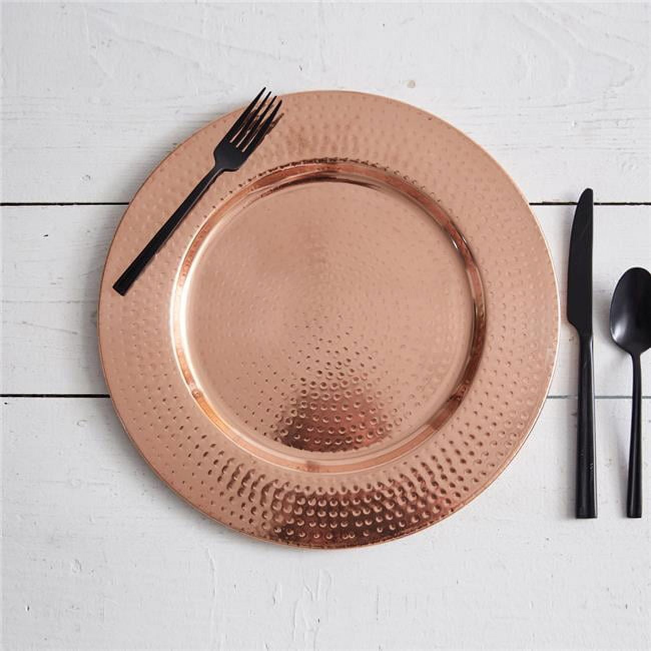 Stamped Copper Charger Plate