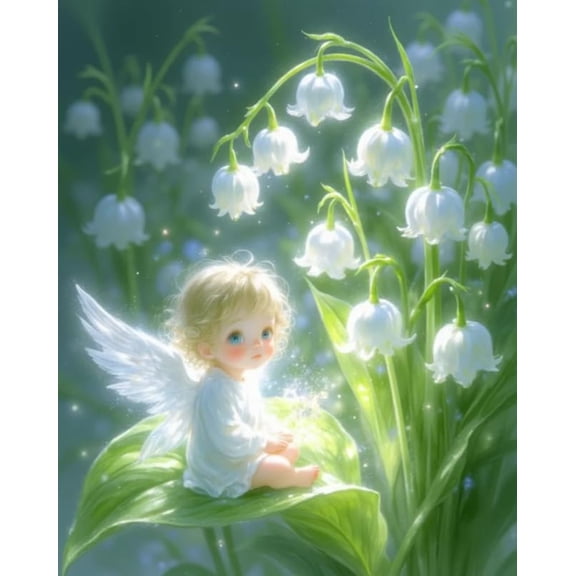 Stamped Cross Stitch Kits Angels and Flowers Embroidery Kits for Beginners Adults,11 CT Patterns Dimensions Counted Cross Stitch Kits Arts Craft Kits Frameless16x20inch