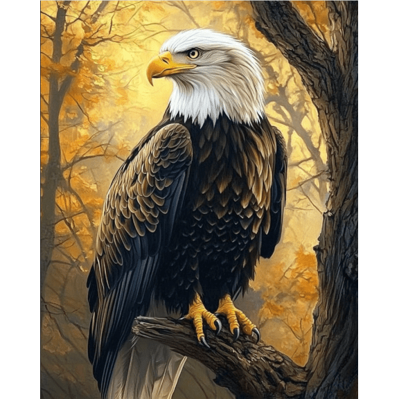 Stamped Cross Stitch Kits Animal Eagle Embroidery Kits for Beginners Adults,11 CT Patterns Dimensions Counted Cross Stitch Kits Arts Craft Kits Frameless16x20inch