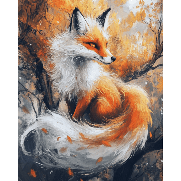 Stamped Cross Stitch Kits Fox pattern Embroidery Kits for Beginners Adults,11 CT Patterns Dimensions Counted Cross Stitch Kits Arts Craft Kits Frameless16x20inch