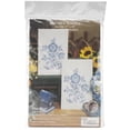 thumbnail image 1 of Stamped Kitchen Towels For Embroidery-Blue Rose, 1 of 2