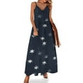 thumbnail image 1 of Stamped Star Sleeveless Dress Dresses Women Summer Women's Summer Clothing, 1 of 9
