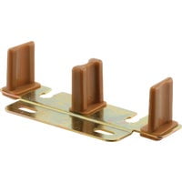 Adjustable Brown Steel Closet Door Floor Guide