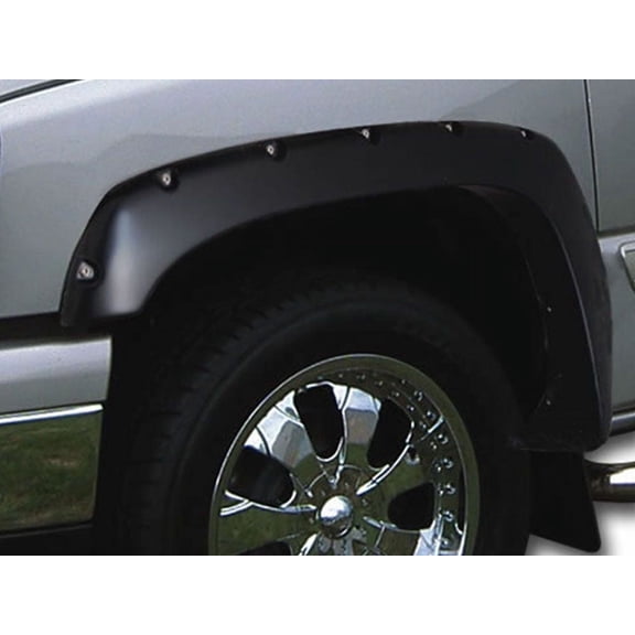 Stampede Ruff Riderz Fender Flares Fits 2015-2019 Sierra 2500/3500 4pc Smooth Black