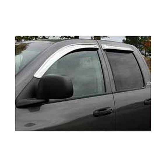 Stampede 6121-8 Window Visor, ABS Plastic Chrome