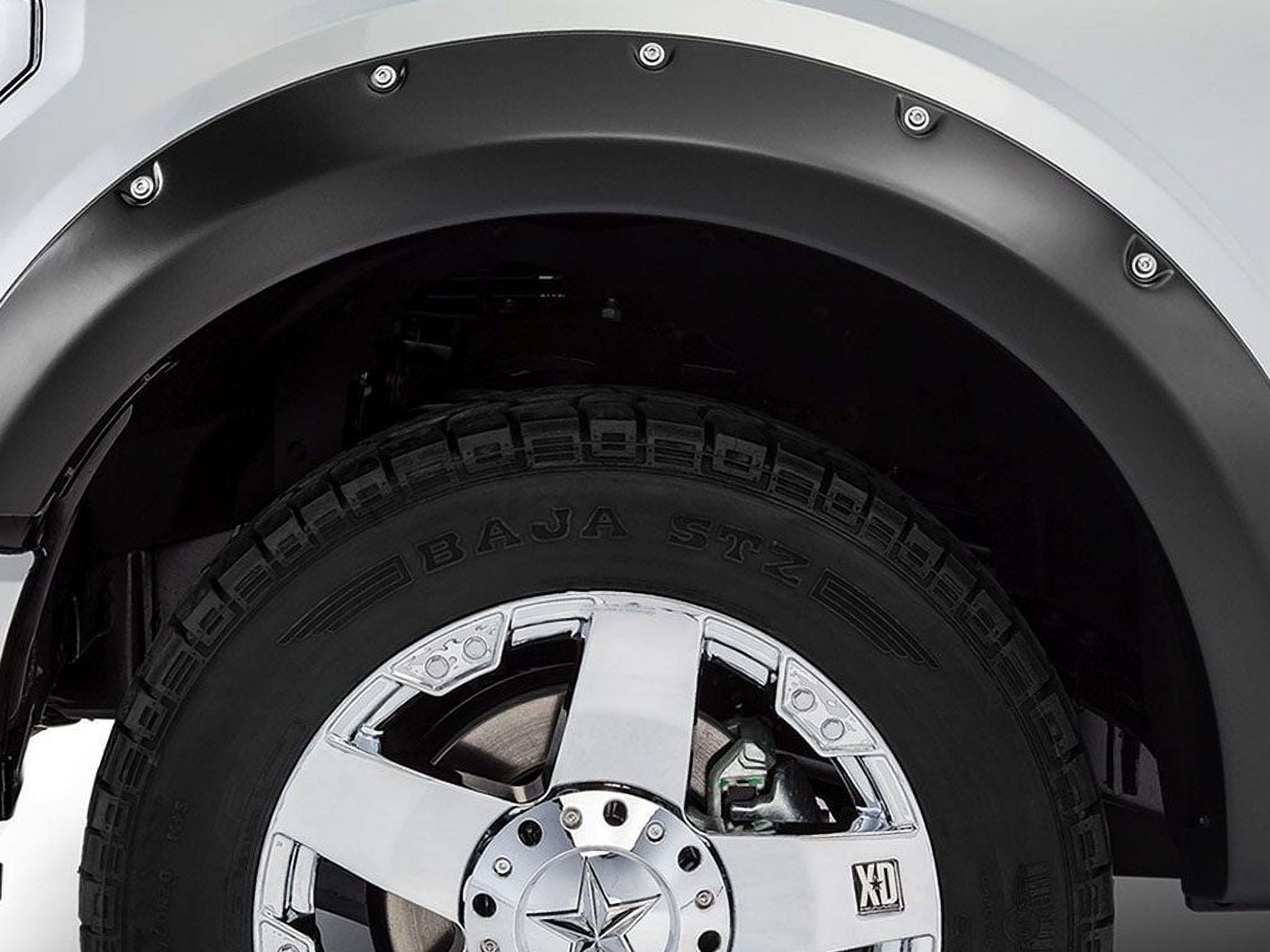 Stampede 8432 2 Black Ruff Riderz Smooth Finish 4 Piece Fender Flare ...