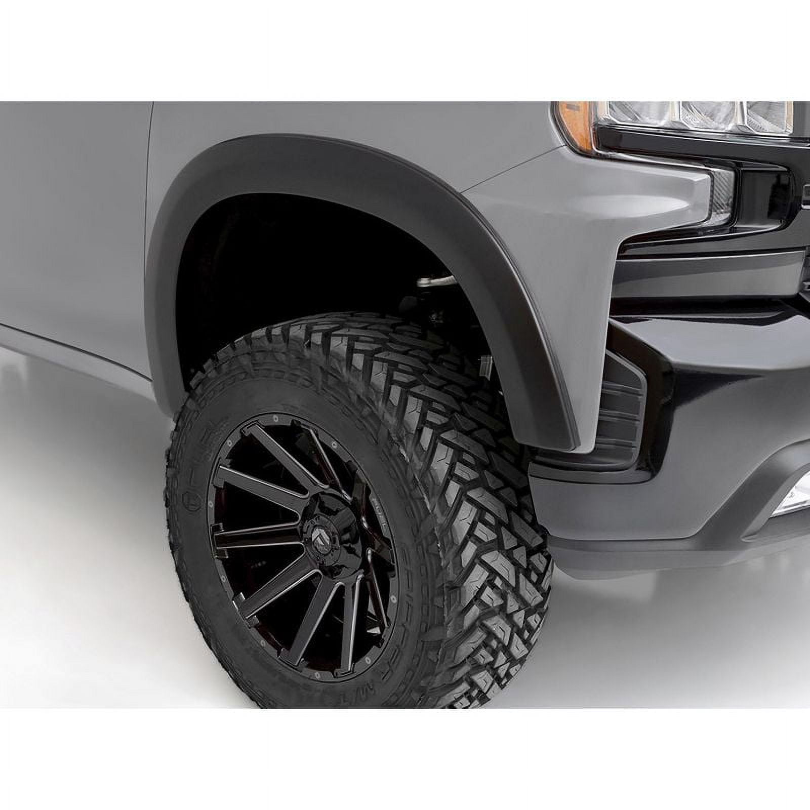  Auto Dynasty 4Pcs Factory Style Paintable Wheel Fender Flares  Compatible With Chevy Silverado GMC Sierra 1500 2500 3500 & Heavy Duty  99-06, Front and Rear, Texured Black : Automotive
