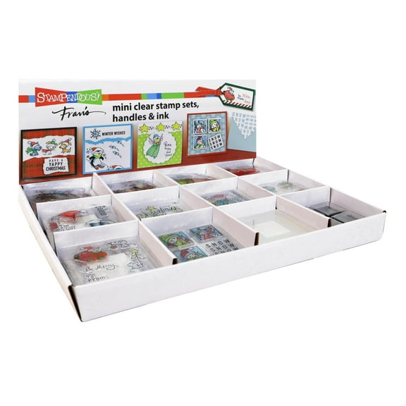 Stampendous Clear Stamp Mini Fran's Winter POP 60pc