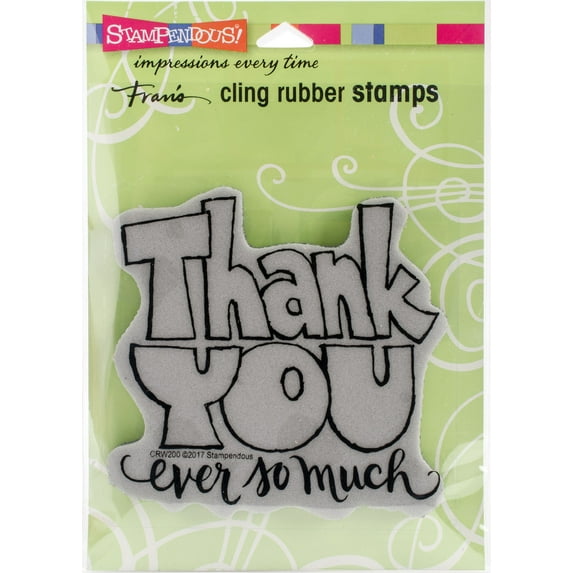 Stampendous Cling Stamp -Great Big Thanks