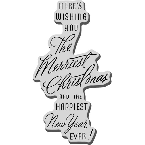Stampendous Cling Stamp Merriest Wish