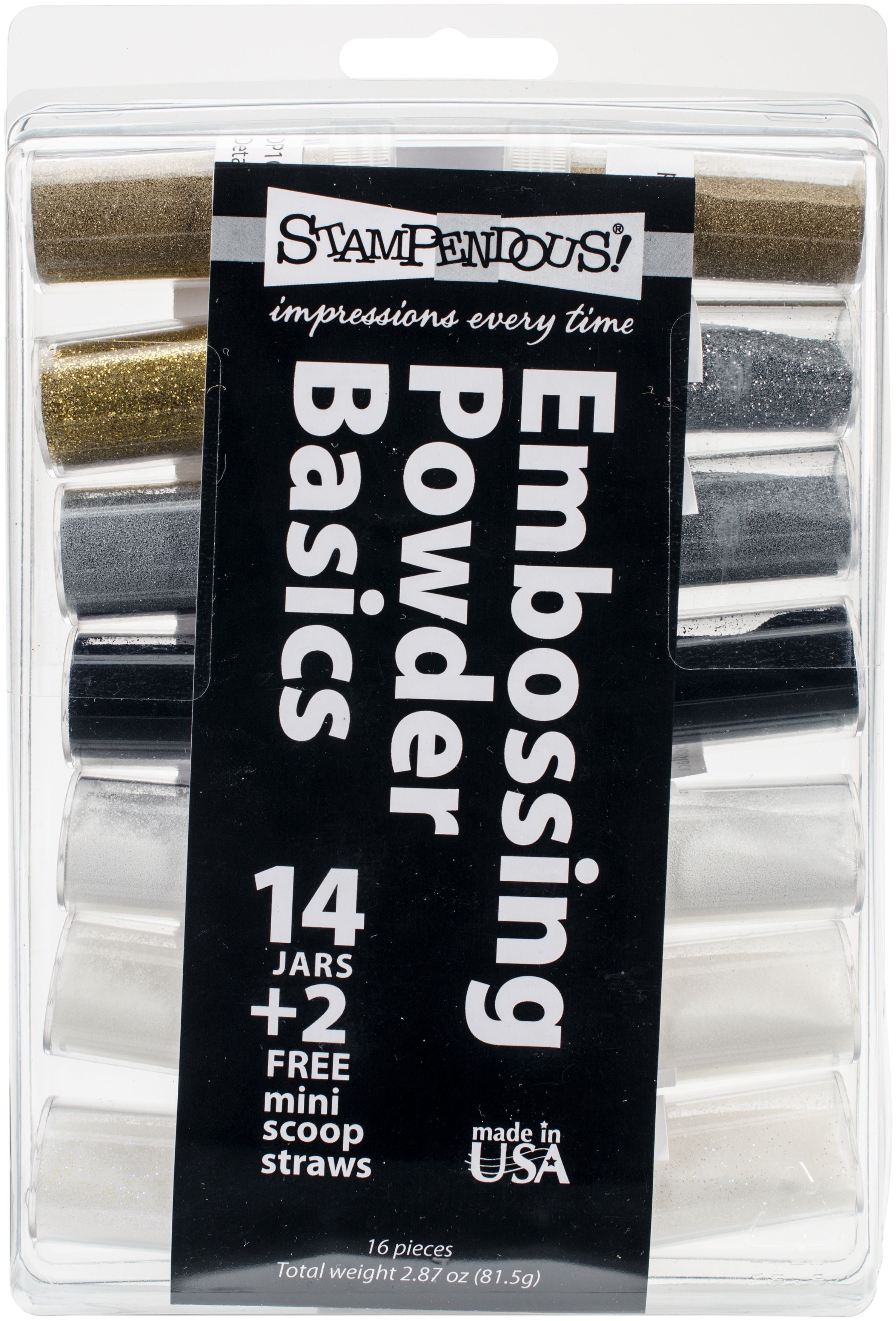 Stampendous Embossing Powder 14/Pkg 4.09ozBasic