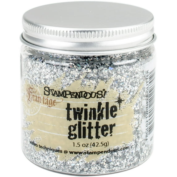 Stampendous Frantage Vintage Twinkle Glitter-Silver