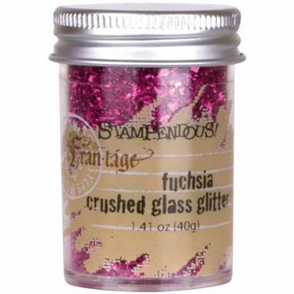 Stampendous Glass Glitter 1oz-Fuchsia