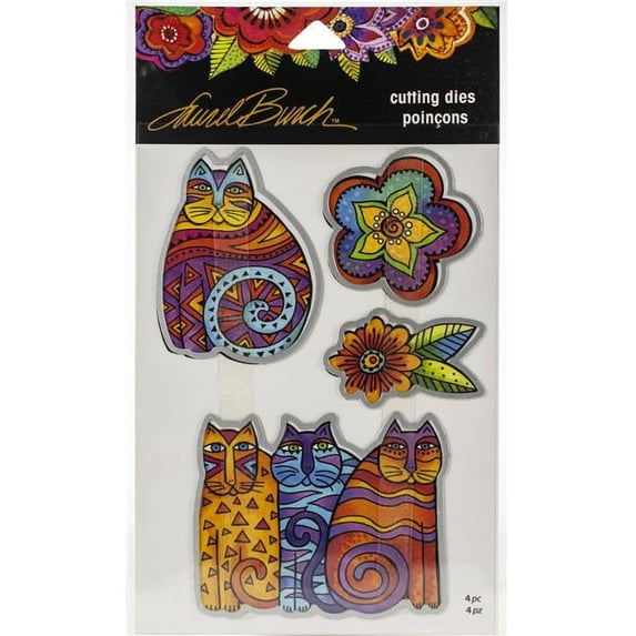 Stampendous Laurel Burch Dies-Feline Blooms