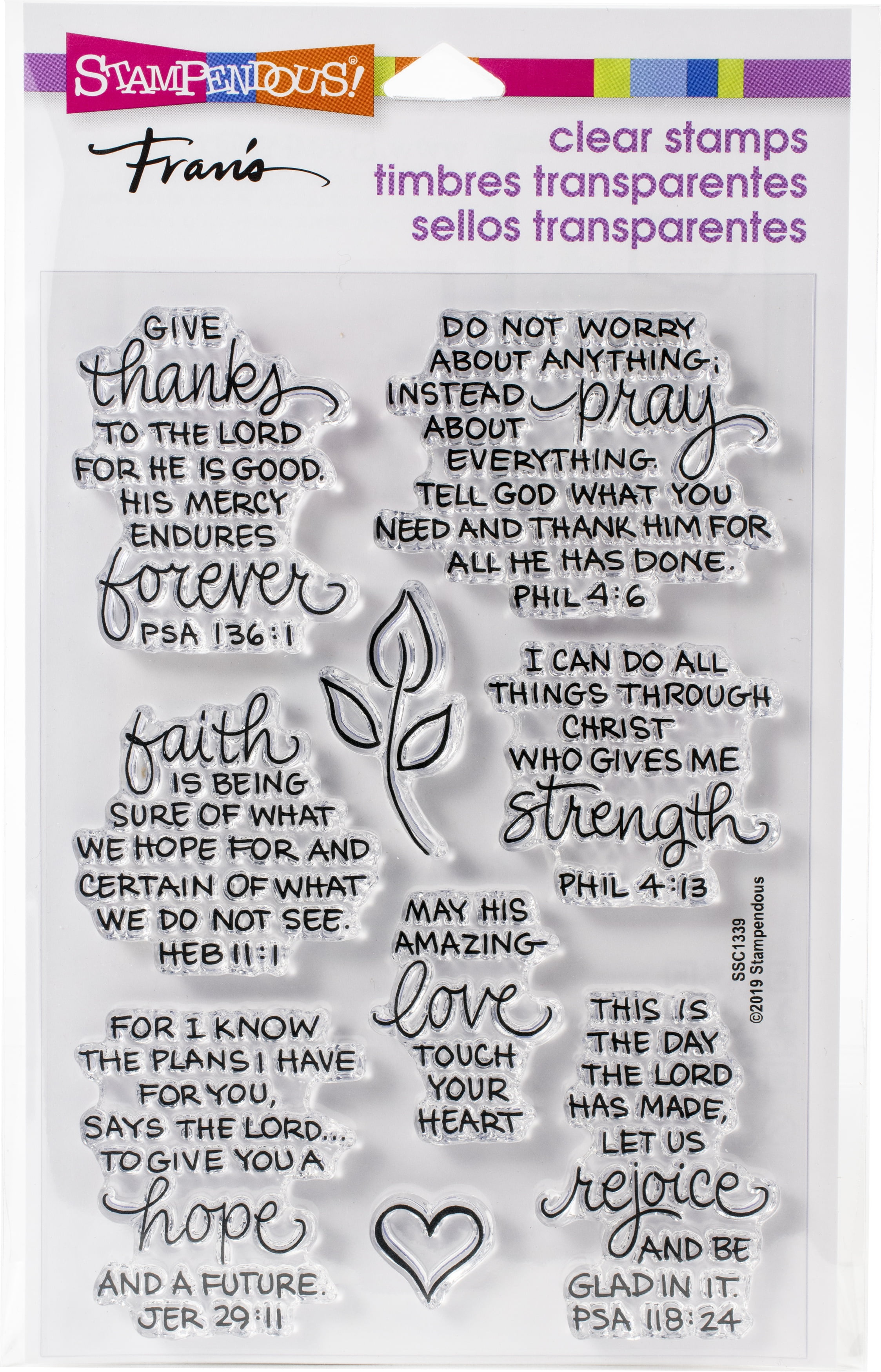 Stampendous Perfectly Clear Stamps, Bible Verses