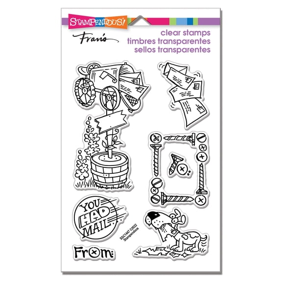 Stampendous Perfectly Clear Stamps-Mailbox Guys