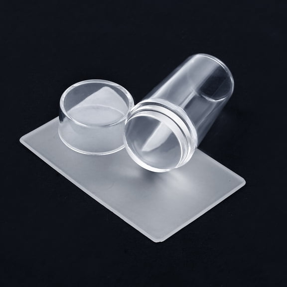 Stamper Clear Silicone Stamping Jelly Tool with Scraper - Transparent Body for DIY Designs and Easy Application - Ideal for Techniques