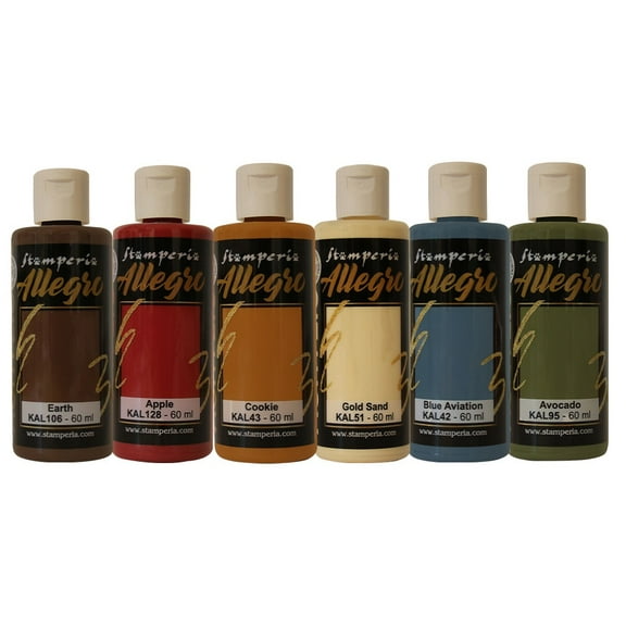 Stamperia Allegro Paint Set 6/Pkg-Sir Vagabond In Fantasy World