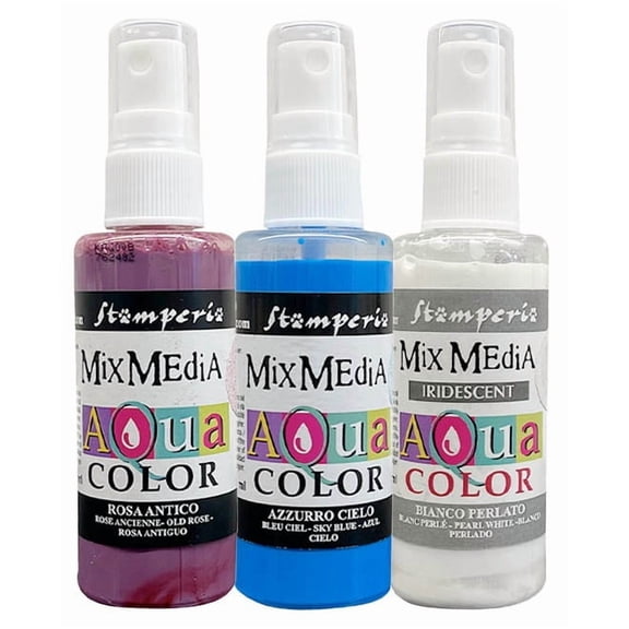 Stamperia Aquacolor 3/Pkg-Lavender