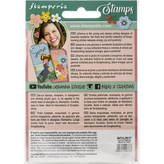 Stamperia Cling Stamps-Recuerdo X Johanna Rivero