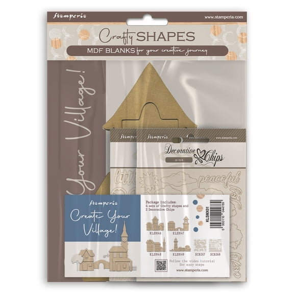 Stamperia Crafty Shapes And Decorative Chips-Silent Sea Assortment
