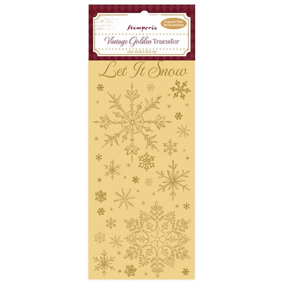 Stamperia DFLRGT05 Stickers, Golden, 10 cm x 21 cm