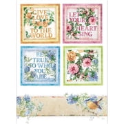 Stamperia Intl DFSA4418 Rice Paper Sheet A4-Flowers for You Cards