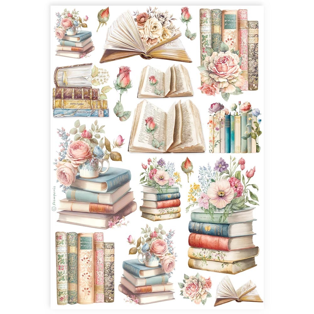 Feuille De Soie De Paille Stamperia A4 - Motif Violon, Partitions | Pour Découpage, Scrapbooking, Déco Sur Bois, Toile