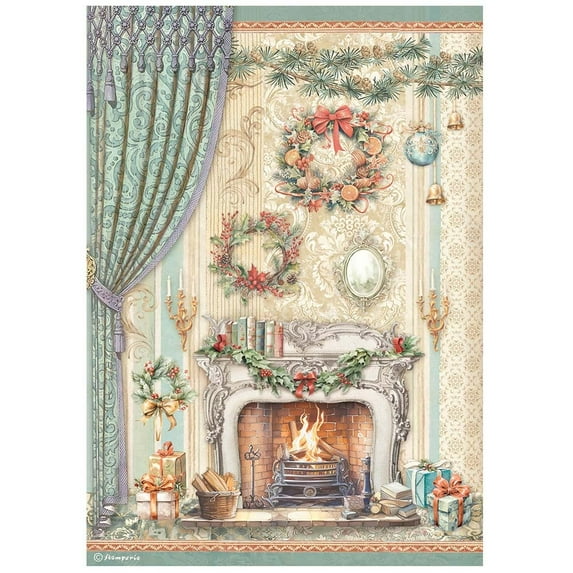 Stamperia Rice Paper Sheet A4-The Nutcracker Chimney