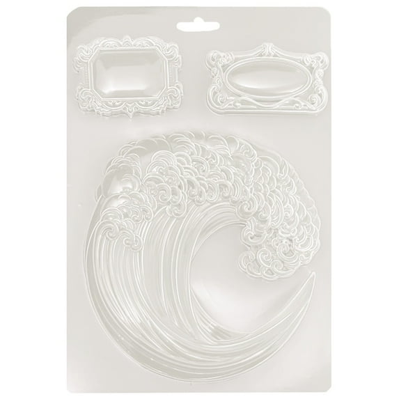 Stamperia Soft Maxi Mould A5-Silent Sea Wave