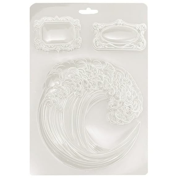 Stamperia Soft Maxi Mould A5-Silent Sea Wave