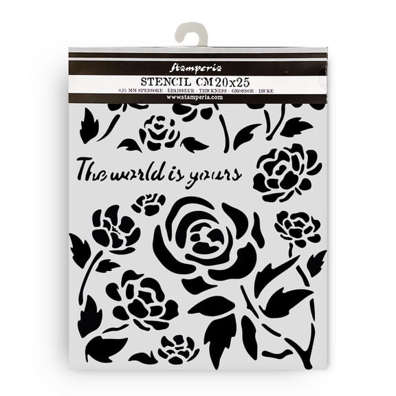 Stamperia Stencil 7.87"X9.84" -Timeless Roses
