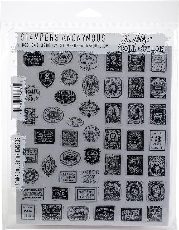Tim Holtz Cling Stamps Sideshow 7 X 8,5 Pollici, Senza Acidi, Per Progetti Creativi E Scrapbooking