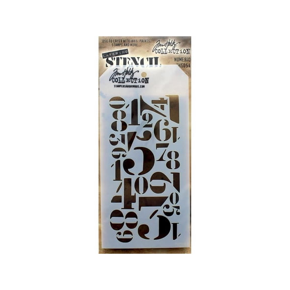 StampersA Layering Stencil THoltz Numeric