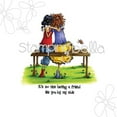 thumbnail image 1 of Stamping Bella Cling Rubber Stamp 3.75''X3.5''-Uptown Girls The Bench Buddies, 1 of 2